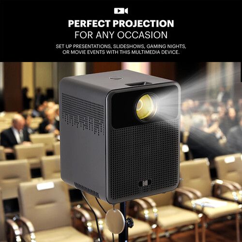  Kodak FLIK HD10 200-Lumen Full HD Smart Projector