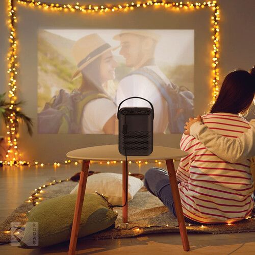  Kodak FLIK HD9 200-Lumen Full HD Smart Projector (Black)