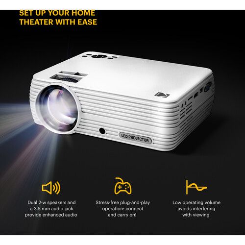  Kodak Flik X7 HD Home Theater LED Projector