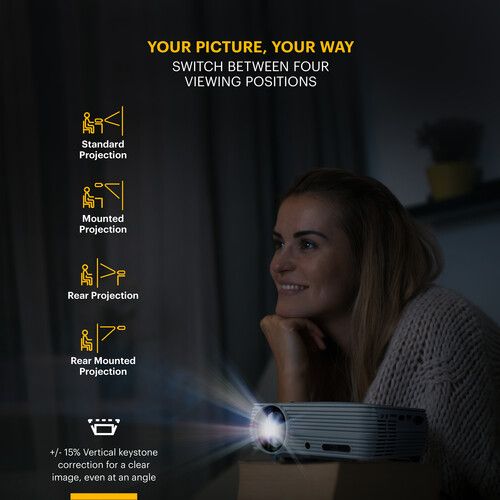  Kodak Flik X7 HD Home Theater LED Projector