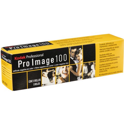  Kodak Pro Image 100 Color Negative Film (35mm Roll Film, 36 Exposures, 5-Pack)