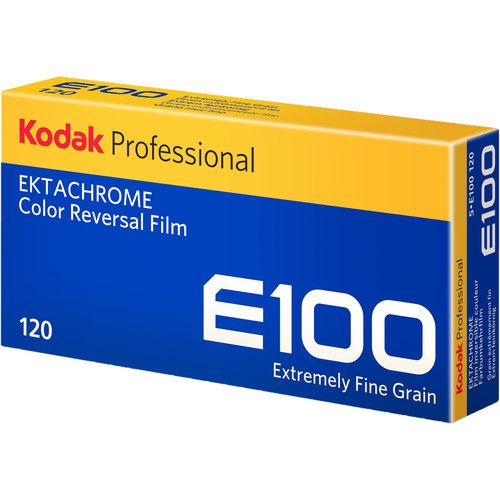  Kodak Professional Ektachrome E100 Color Transparency Film (120 Roll Film, 5-Pack)