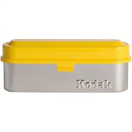 Kodak Steel 135mm Film Case (Yellow Lid/Silver Body)