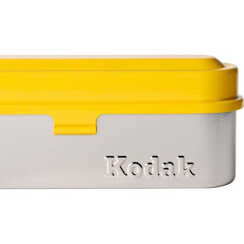  Kodak Steel 135mm Film Case (Yellow Lid/Silver Body)