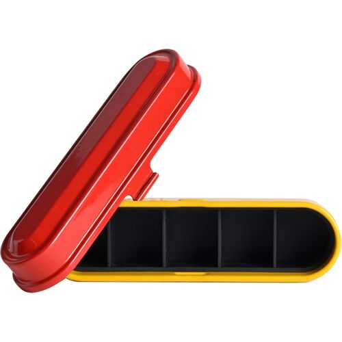  Kodak Steel 135mm Film Case (Red Lid/Yellow Body)