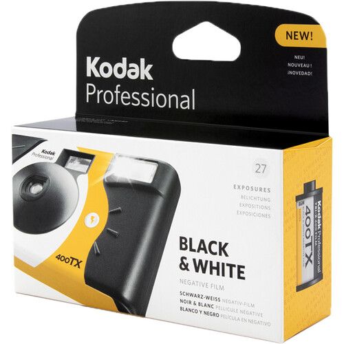  Kodak Tri-X 400 B&W Single-Use Flash Camera (27 Exposures)