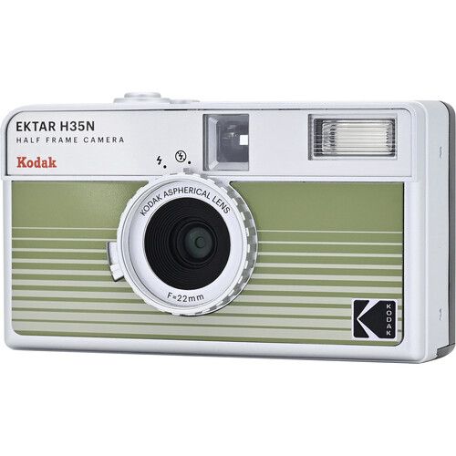  Kodak Ektar H35N Half-Frame Film Camera (Striped Green)