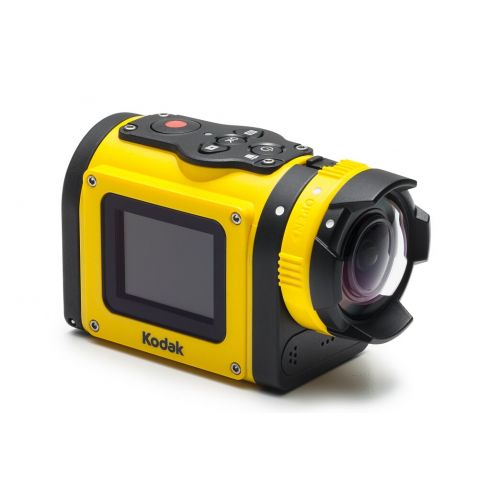  Kodak PIXPRO SP1 Action Cam with Explorer Pack 14 MP WaterShockFreezeDust Proof, Full HD 1080p Video, Digital Camera and 1.5 LCD Screen (Yellow)