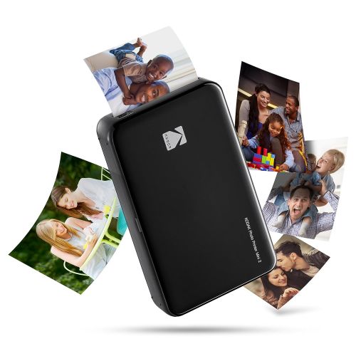  Kodak HD Wireless Portable Mobile Instant Photo Printer, Print Social Media Photos, Premium Quality Full Color Prints. Compatible wiOS and Android Devices (Black)