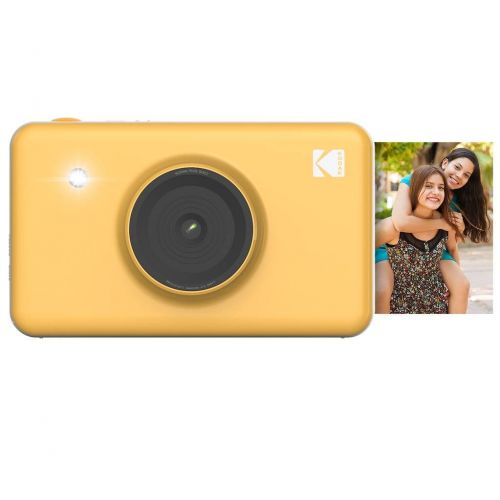  Kodak Mini Shot Instant Camera (Yellow) Gift Bundle + Paper (20 Sheets) + Deluxe Case + 7 Fun Sticker Sets + Twin Tip Markers + Photo Album + Hanging Frames