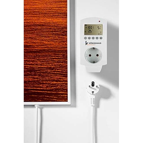  Koenighaus Fern Infrarotheizung - Bildheizung in HD Qualitat mit TUEV/GS - 200+ Bilder  mit Smart Home Thermostat, steuerbar mit APP fuer Handy- 1000 Watt (45. Sonnenuntergang Meer)