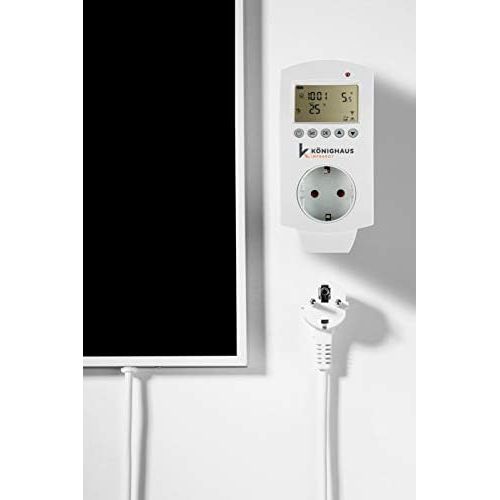  Koenighaus Fern Infrarotheizung - Bildheizung in HD Qualitat mit TUEV/GS - 200+ Bilder  mit Smart Home Thermostat, steuerbar mit APP fuer Handy- 1000 Watt (69. Lowe Majestatisch)