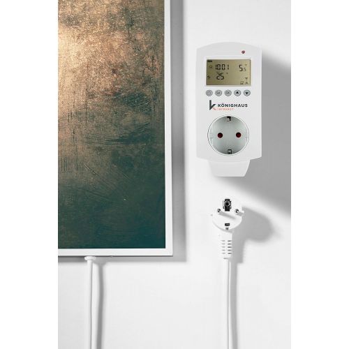  Koenighaus Fern Infrarotheizung - Bildheizung in HD Qualitat mit TUEV/GS - 200+ Bilder  mit Smart Home Thermostat, steuerbar mit APP fuer Handy- 1000 Watt (226 Abstrakte Olmalerei R