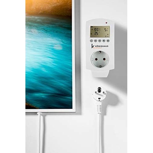  Koenighaus Fern Infrarotheizung - Bildheizung in HD Qualitat mit TUEV/GS - 200+ Bilder  mit Smart Home Thermostat, steuerbar mit APP fuer Handy- 1000 Watt (27. Wasserfall)