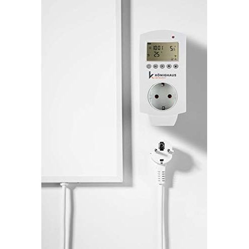  [아마존베스트]Koenighaus Infrared Heater 800 and 1000 Watts Infrared Heating for 12-34 m², White, 800