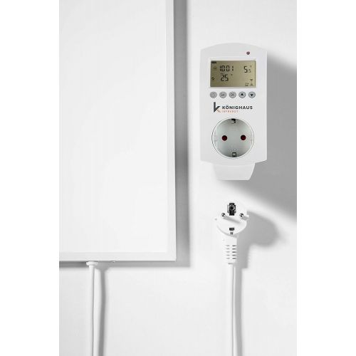  [아마존베스트]Koenighaus Infrared Heater 800 and 1000 Watts Infrared Heating for 12-34 m², White, 800