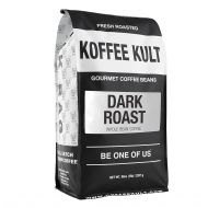 Koffee Kult Dark Roast Whole Bean Coffee - Small Batch Gourmet Aromatic Artisan Blend 100% Arabica Coffee Beans Organically Sourced (80oz, 5 Pound Bag)