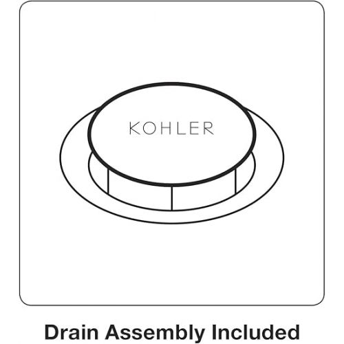  KOHLER 97093-4-BN Hint Widespread Bathroom Faucet with Pop-Up Drain Assembly, 3 Hole 2-Handle Bathroom Sink Faucet, 1.2 gpm, Vibrant Brushed Nickel