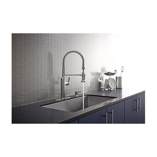  Kohler R10651-SD-CP Sous Pro-Style Single-Handle Pull-Down Sprayer Kitchen Faucet in Chrome