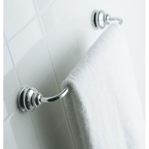  KOHLER Devonshire 24-Inch Bathroom Towel Bar Rack, Polished Chrome, K-10551-CP