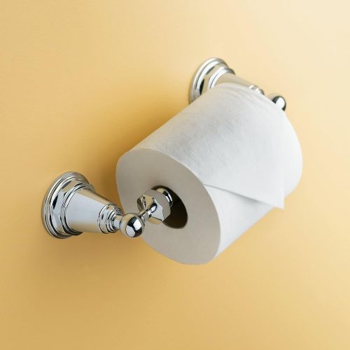  KOHLER K-13114-CP Pinstripe Toilet Paper Holder, Polished Chrome
