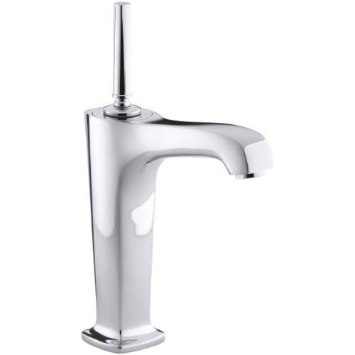  KOHLER K-16231-4-CP Margaux Tall Single Control Lavatory Faucet, Polished Chrome