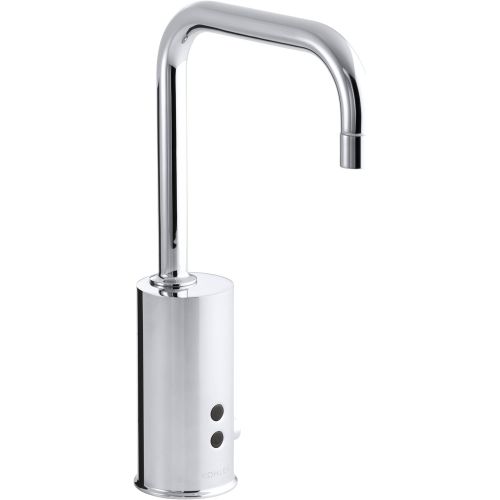  KOHLER K-13474-CP Gooseneck Touchless Ac-Powered Deck-Mount Faucet with Mixer, Polished Chrome