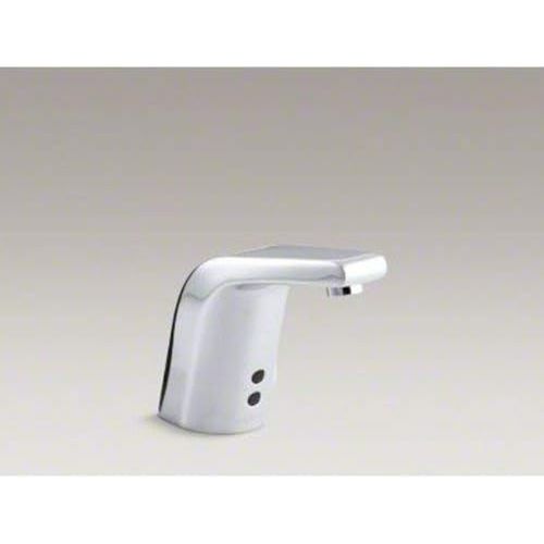  KOHLER K-13462-CP Sculpted Single-Hole Touchless AC-Powered Bathroom Sink Faucet with Insight Technology, Temperature Mixer and 5-3/4-Inch Spout, Polished Chrome