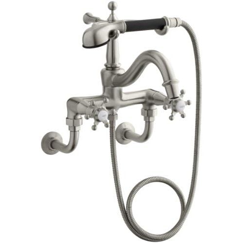  KOHLER K-110-3-BN Antique Bath Faucet, Vibrant Brushed Nickel