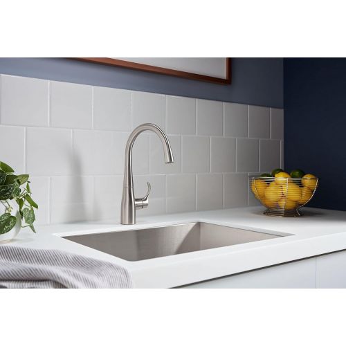  KOHLER K-22034-VS Simplice(R) Bar Sink Faucet, Vibrant Stainless