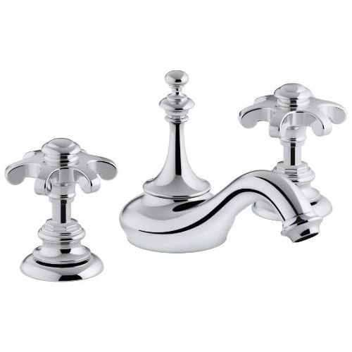  KOHLER K-72758-CP Artifacts Bathroom sink spout with Tea design, Less Handles, Polished Chrome