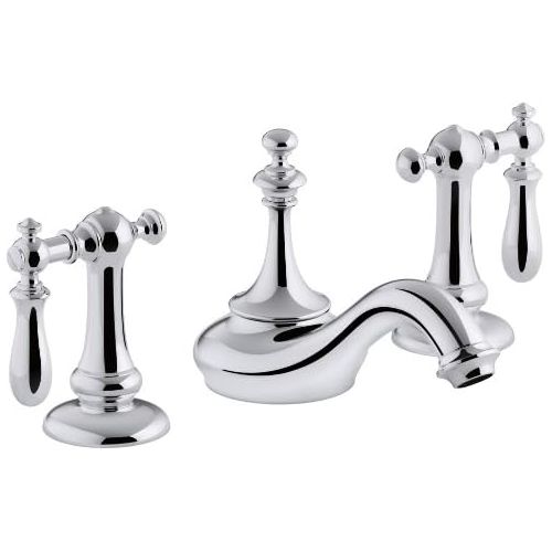  KOHLER K-72758-CP Artifacts Bathroom sink spout with Tea design, Less Handles, Polished Chrome