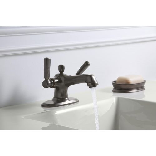  Kohler K1057942BZ Bancroft Monoblock Single-Hole Bathroom Sink Faucet, Oil-Rubbed Bronze