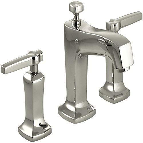  KOHLER K-16232-4-SN Margaux Widespread Lavatory Faucet, Vibrant Polished Nickel