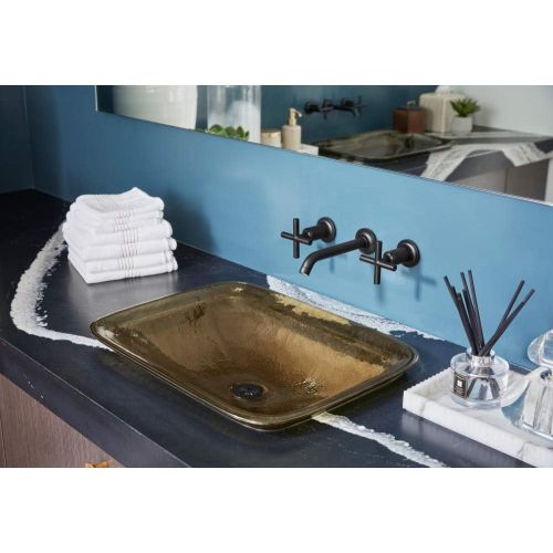  Kohler K-T14413-3-BL Purist Bathroom Sink Faucet Trim, Matte Black