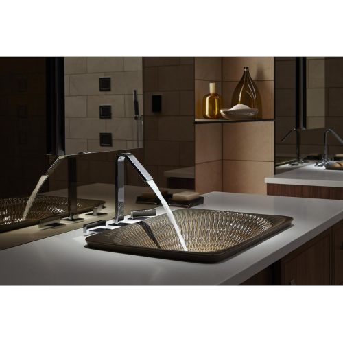  Kohler K-14661-4-CP Loure Bathroom Sink Faucet, One Size, Polished Chrome