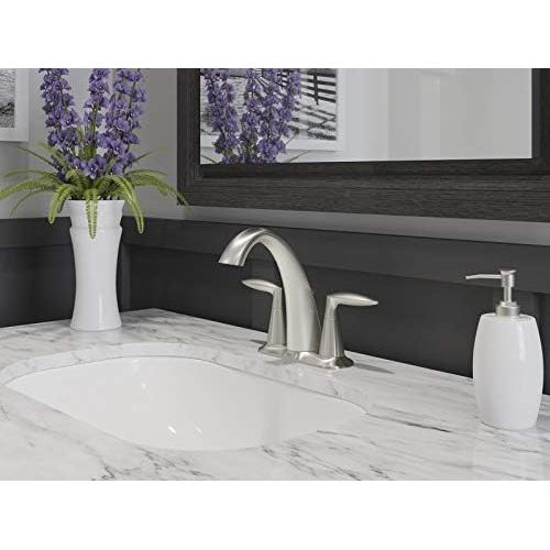  KOHLER K-45100-4-BN Alteo Bathroom Sink, One Size, Vibrant Brushed Nickel