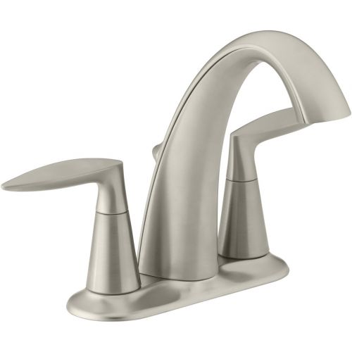  KOHLER K-45100-4-BN Alteo Bathroom Sink, One Size, Vibrant Brushed Nickel