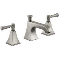KOHLER K-454-4S-BN Memoirs Widespread Lavatory Faucet with Stately Design, Vibrant Brushed Nickel