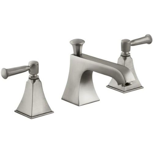  KOHLER K-454-4S-BN Memoirs Widespread Lavatory Faucet with Stately Design, Vibrant Brushed Nickel
