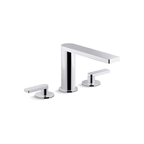  KOHLER Composed K-73060-4-CP Widespread 2-Handle Bathroom Sink Faucet with Metal Drain Assembly in Polished Chrome