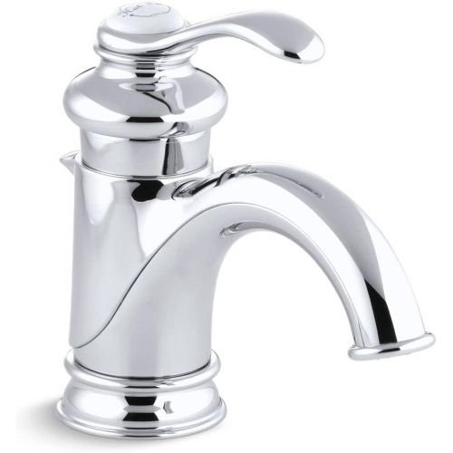  Bathroom Faucet by KOHLER, Bathroom Sink Faucet, Fairfax Collection, Single Handle Widespread Faucet with Metal Drain, Polished Chrome, K-12182-CP