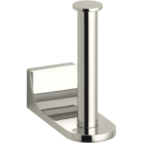  Kohler KOHLER 11583-BN Loure Vertical Toilet Tissue Holder, 1, Vibrant Brushed Nickel