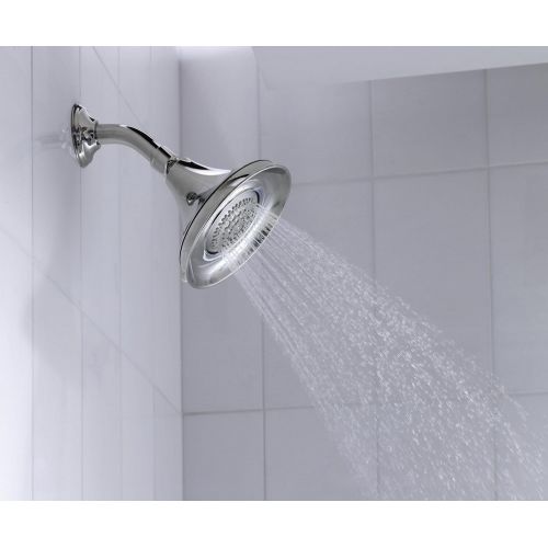  Kohler KOHLER K-10240-G Forte 1.75 Gpm Multifunction Wall-Mount Showerhead with Masterclean(Tm) Spray Nozzle, Brushed Chrome