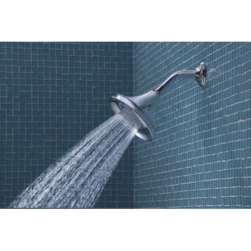  Kohler KOHLER K-10240-G Forte 1.75 Gpm Multifunction Wall-Mount Showerhead with Masterclean(Tm) Spray Nozzle, Brushed Chrome