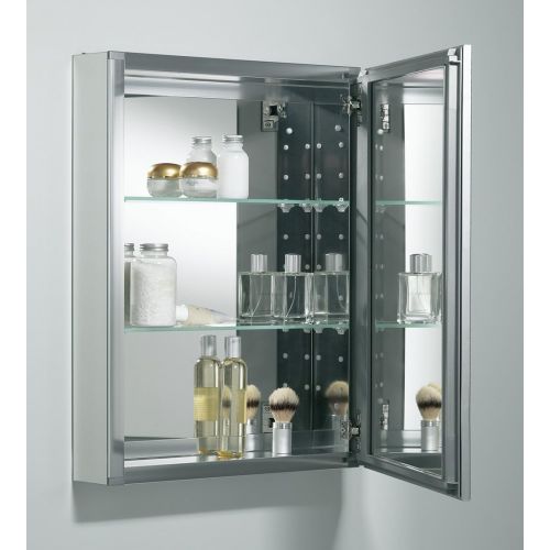  Kohler K-CB-CLW2026SS Single Door 20W X 26H X 5-14D Aluminum Cabinet with Decorative Silver Framed Mirrored Door, Not Applicable