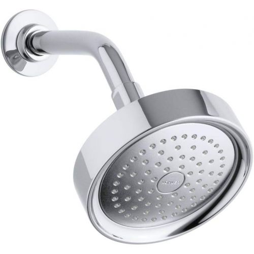  Kohler KOHLER 965-AK-BV Purist 2.5 GPM Single-Function Wall-Mount Showerhead with Katalyst Spray, Vibrant Brushed Bronze