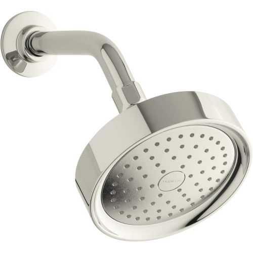  Kohler KOHLER 965-AK-BV Purist 2.5 GPM Single-Function Wall-Mount Showerhead with Katalyst Spray, Vibrant Brushed Bronze