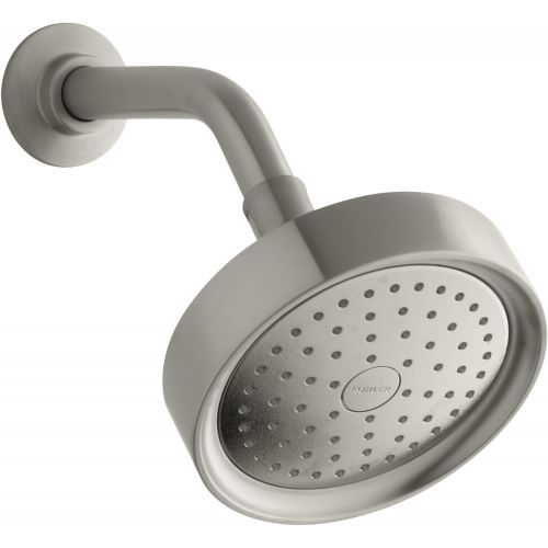  Kohler KOHLER 965-AK-BV Purist 2.5 GPM Single-Function Wall-Mount Showerhead with Katalyst Spray, Vibrant Brushed Bronze