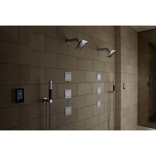  Kohler KOHLER 45203-BN Shift Multifunction Square Handshower with Black Handle, 2.0 GPM, Vibrant Brushed Nickel